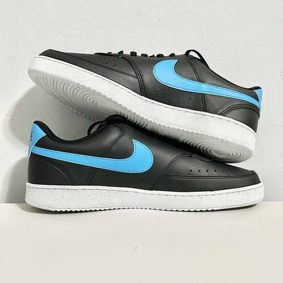 Nike Court Vision Low Next Nature “Black Laser Blue” Men’s Size 11.5-12 Sneakers - Picture 6 of 8